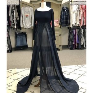 Pink Blush Maternity Photoshoot Dress